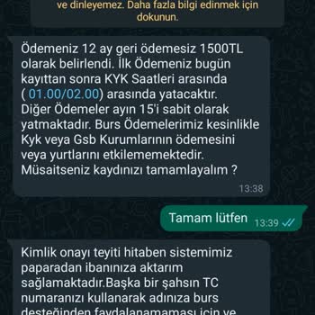 Vehbi Koç Vakfı (Burs Başvurusu) Vakıf Burs Başvurusu İle İlgili Şüpheli Durum