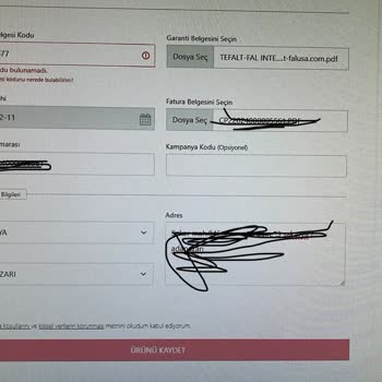 Tefal Satış Sonrası Destek Şikayet