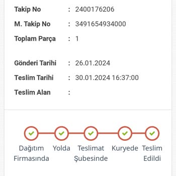 Yves Rocher Paketim Elime Ulaşmadı