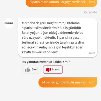 Pull and Bear Siparişin Teslim Edilmemesi Ve İlgisizlik
