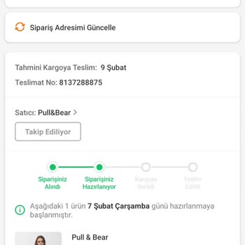 Pull and Bear Siparişin Teslim Edilmemesi Ve İlgisizlik
