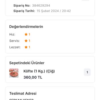 Migros Yemek Den Aldığım Ürün Gelmediği Halde Teslim Edildi Yazmakta
