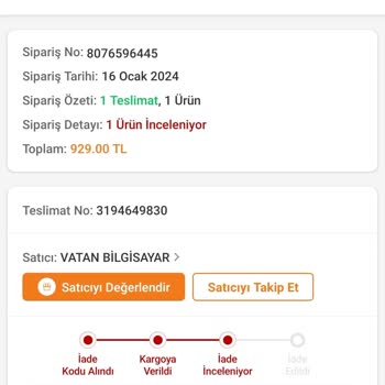 Trendyol Para İadesini 1 Ay Bekletiyor
