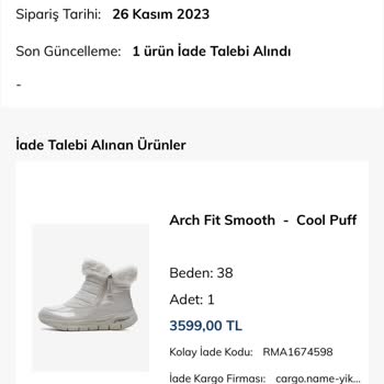 İnceleme Heyetine Gönderilen Skechers Marka Botların İnceleme Sonucu