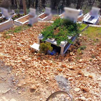 İBB - İstanbul Büyükşehir Belediyesi Yukarı Baklacı Mezarlığı - Mezarlara Saygısızlık