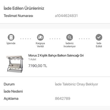 Koçtaş İade Onayda Bekletiyorlar