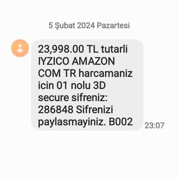 iyzico İade Talebimin Yapılmasını İstiyorum