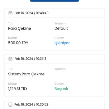 Tümbet Sitesinden Payfix Hesabıma Çekim Yaptım