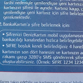 Denizbank Kartım Yanlış Adrese Gönderildi Ve İşlemler Aksadı