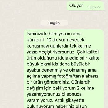 Bana'bi Sneaker Malının Arkasında Durmayan İlgisiz Eeb Sitesi
