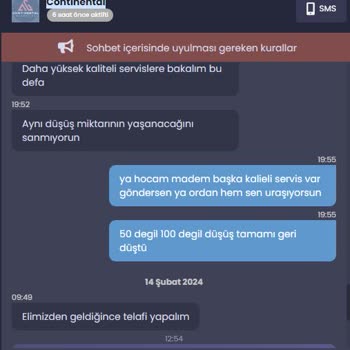İtemsatış Ve Continental Sorunu