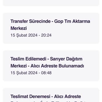 Hepsijet Ürün Teslim Edememe.