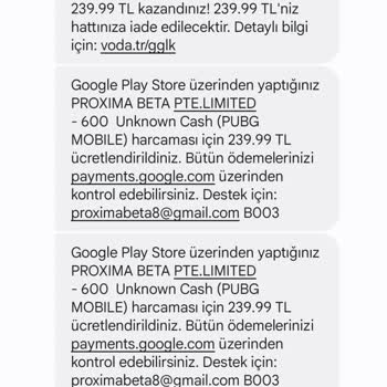 Vodafone Vepaş Mobil Ödeme Sorunu