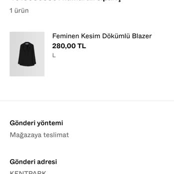 Bershka Bilgim Dışında İptal Gerçekleştirdi