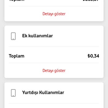 Vodafone Kullanılmayan Tarife Ücreti