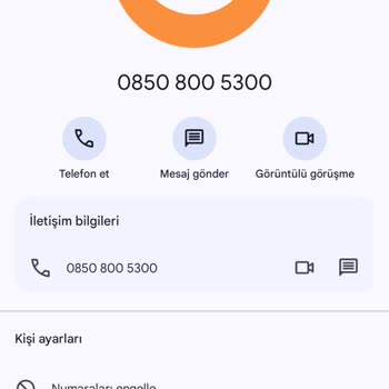 0850 800 53 00 Yanıltıcı Numara İle Karşılaştım