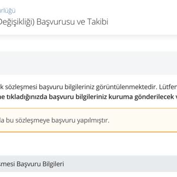 İSKİ - ''Hali Hazırda Bu Sözleşmeye Başvuru Yapılmıştır'' Hatası