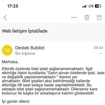 Yetersiz Çözüm Önerileri Bubilet İlk Ve Son Alışverişim