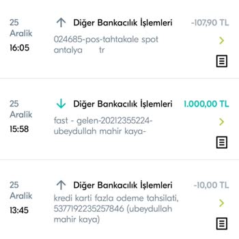 Türkiye Finans Bank G*sp Ettiği 2000 TL'mi Geri Versin