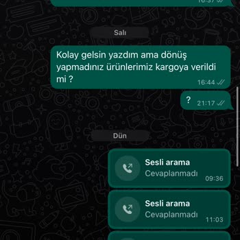 BygWear Kargo Hakkında Bilgi Alamıyorum Dönüş Yapılmıyor İlgilenilsin Lütfen