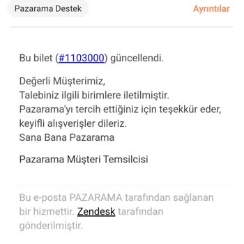 Pazarama Zor İptal Zor Para İadesi