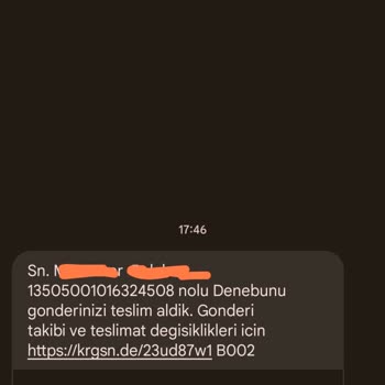 KARGOMsende Bana Ait Olmayan Bir Kargo Mesajı Geldi