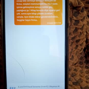 Trendyol Kitapnet Sipariş Hakkında Bildirim.
