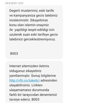 Vodafone Avantajlı Paket Mağduriyeti