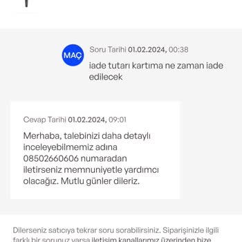 İdefix Firması İade Etmekte Gecikti