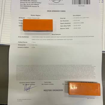 Teknosa İade Ücretimi Vermiyor Ve Hatalı Ürün Satıyor.