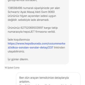 Hepsiburada Mantıksız Sebeplerle İade Almıyor