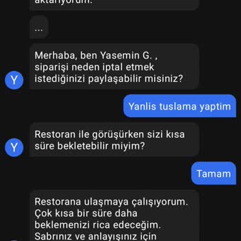 Getir Müşteri Temsilcisi Mağduriyeti