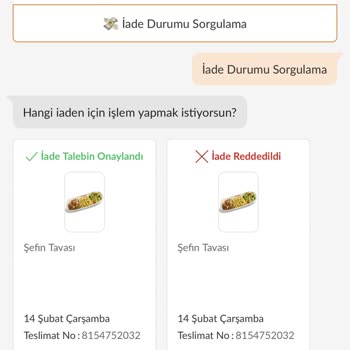 Trendyol GO Kuryesinin Yanlış Sipariş Getirmesi