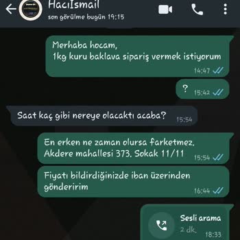 Hacı İsmailoğlu Ciddi Kurye Sorunu