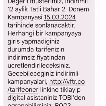 Vodafone Haksız Taahhüt Tarihi Değiştirmesi