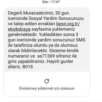 Beşir Derneği Başvuru Durumu Arşivden