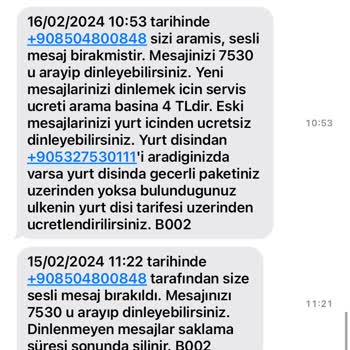 Turkcell Engellediğim Numaranın Sesli Mesaj Bırakabilmesi.