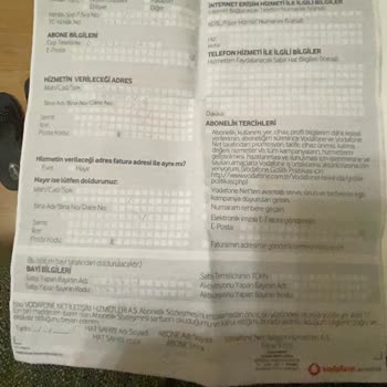 Vodafone Net Vodafone'un Abonelik Sözleşmesini Kayıp Etmesi