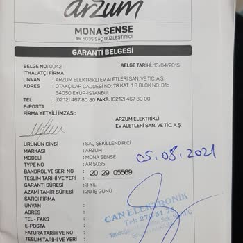 Arzum Mona Sense Plaka Soyulması