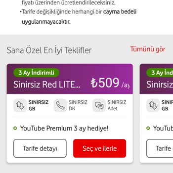 Vodafone Haksiz Kazanç Elde Etmekte
