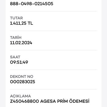 Akbank İhtiyaç Kredisinden Dolayı Yapılan Hayat Sigortası