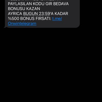 Onwin Habersiz Açılan Hesap Ve Sürekli Gelen Mesajlar