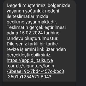 Dijital Kurye Teslimat Yapılmaması, Kuryeye Ulaşamama