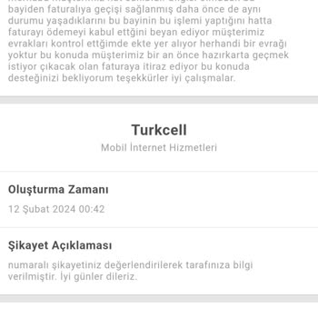 Turkcell Habersiz Faturalıya Geçiş Olmuş