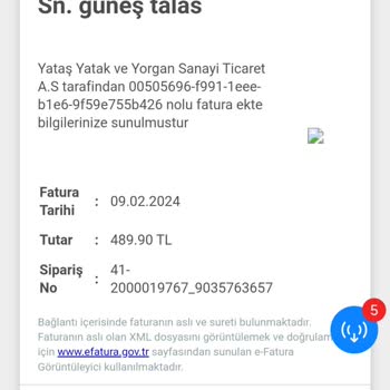 Defolu Ürün Yataş Nevresim Takımı