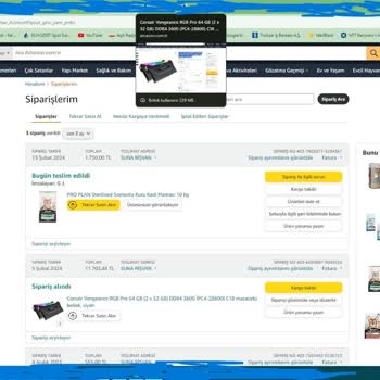 Corsair Amazon Com Ve Gelemeyen Ürün