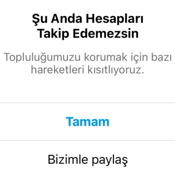 Instagram Topluluk Kısıtlaması Sorunu