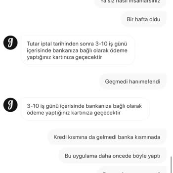 Gardrops Para Geri Yatırmama