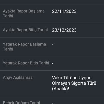 SGK Analık Rapor Parası