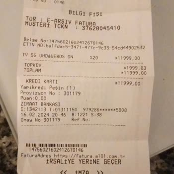 A101 Den Aldığım Ayıplı Mal